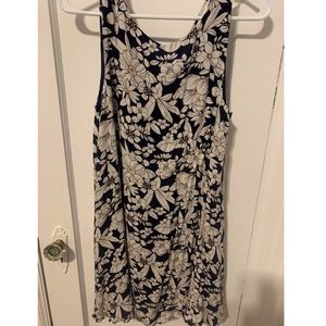 Forever loose navy flower dress